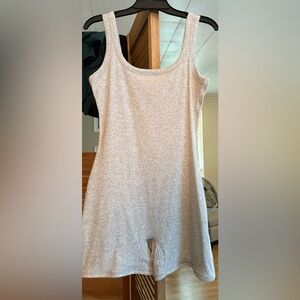 grey bodysuit